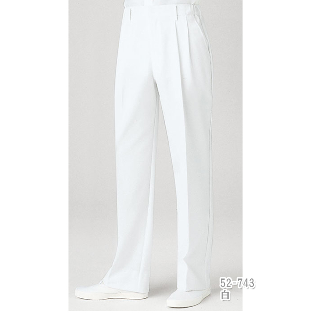 52-74 メンズ パンツ ツータック 両脇ゴム モンブラン製品 52-742 52-743 52-745