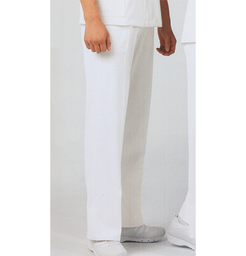 72-1151 住商モンブラン ナースウェア パンツ 男性用 ストレート ノータック 両脇ゴム ポケット付き 制菌 透け防止 制電 防汚 エコ ニット素材 MONTBLANC 医療用 看護師 メンズ ズボン スラックス 