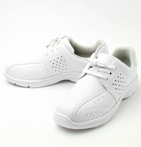 F 842 富士ゴムナース ナースシューズ 男女兼用 抗菌 防臭加工 疲れにくい 涼しい 軽い 通気性 フジゴム 医療用 看護師 介護 ユニセックス 病院 看護靴 プレーンレース ナーススニーカー 紐靴 大きいサイズ ホワイト 白衣ネット本店