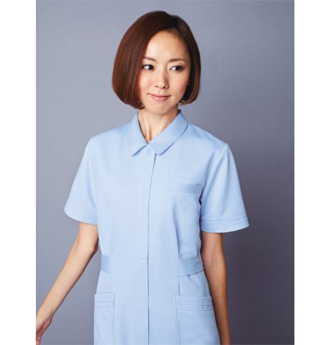 Wh 自重堂 ホワイセル ナースウェア ジャケット 女性用 半袖 防臭 抗菌 帯電防止 Whisel Jichodo 医療用 看護師 レディース レディス 白衣ネット本店