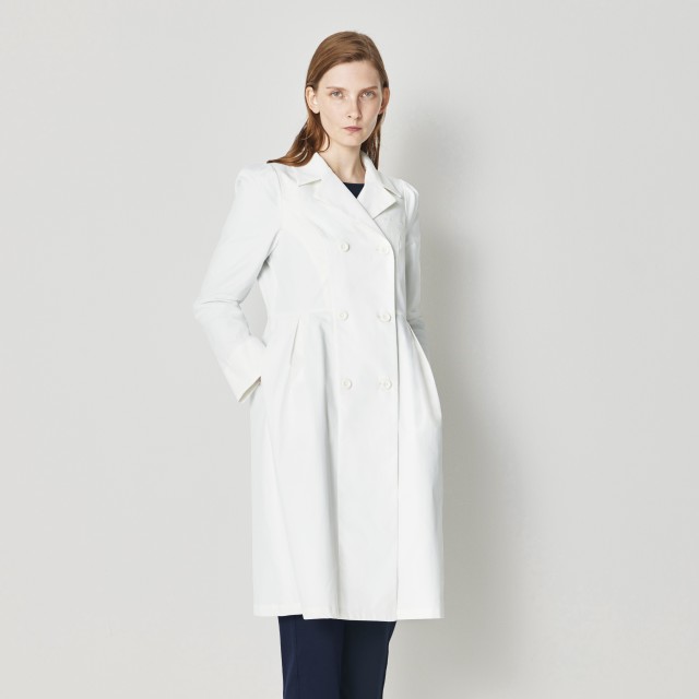 FR-0011 ドクターコート 女性用  診察衣 白衣 ダブル 軽い イージーケア 制菌 フォロレゾン UNITE ユナイト チトセ 医療用 ドクター 医師 ナース 看護師 エステ クリニック サロン 歯科 美容 小児科 婦人科 薬剤師