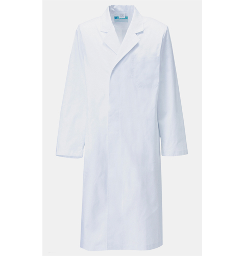 110-20 アプロン メンズ診察衣シングル型 長袖 綿100%