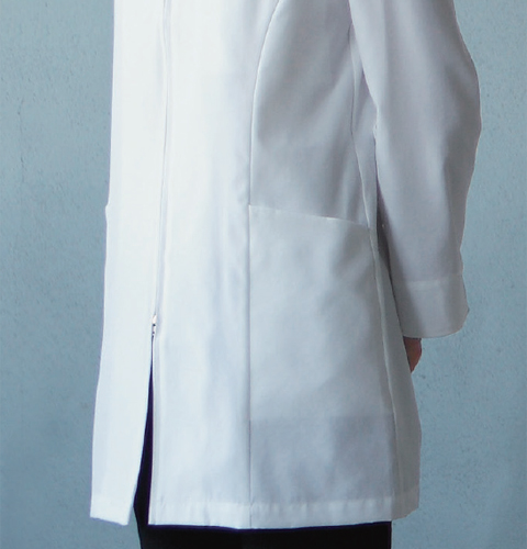 128-90 アプロン レディスハーフコート[白衣ネット]