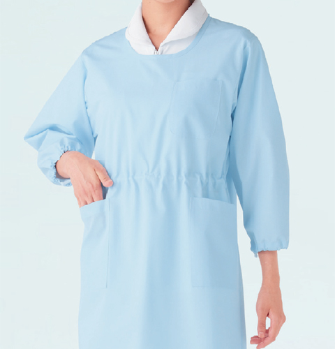 140-30/31/32/33 アプロン 袖付き予防衣 七分袖