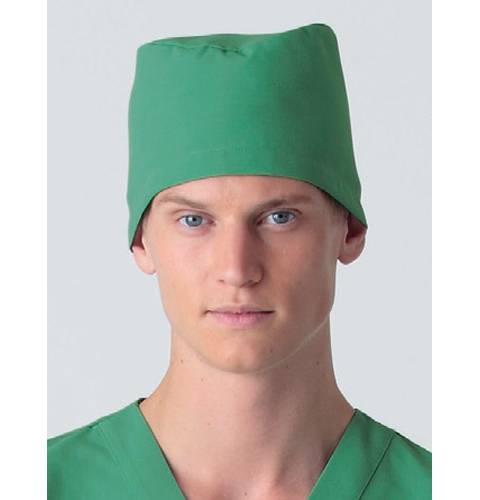 197-9 カゼン 手術着 手術帽子 後ろひも式 2枚入り ポリエステル100