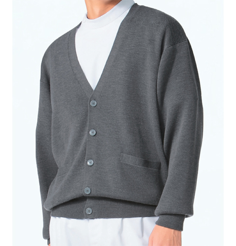 203 アプロン メンズカーデガン 毛玉ができにくい[白衣ネット]