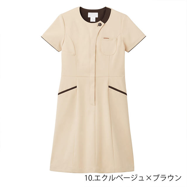 3026SC フォーク ナースウェア ワンピース 女性用 おしゃれ 可愛い