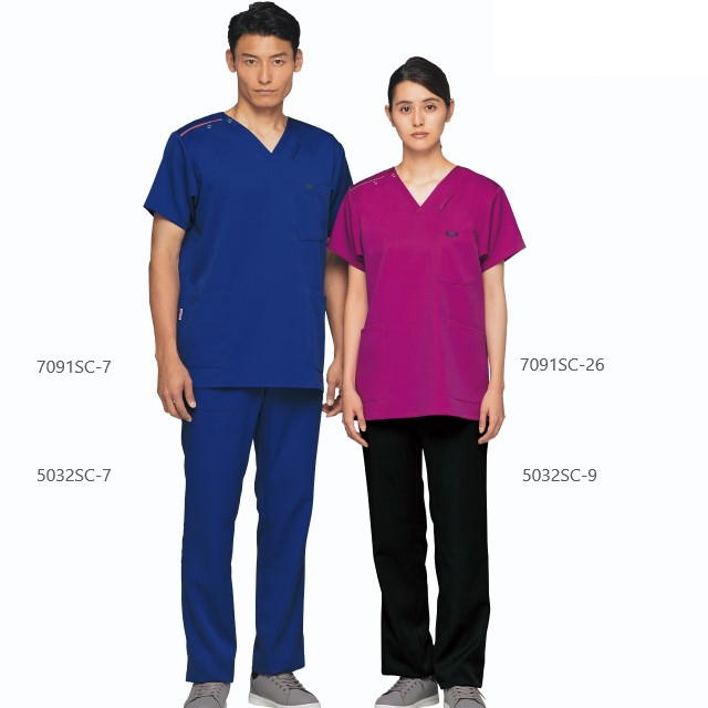 5032SC フォーク ドクターウェア パンツ 男女兼用 国境なき医師団 吸水