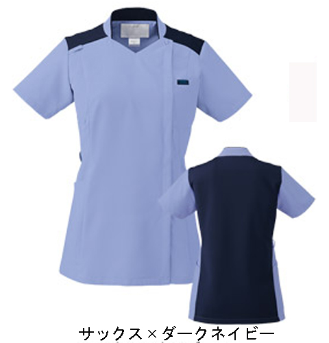 7038SC フォーク ナースウェア スクラブ 女性用 制電 吸汗速乾 通気性