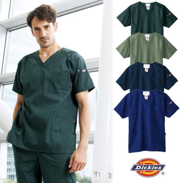 ディッキーズ　医療スクラブ Dickies 医療スクラブ白衣 ディッキーズスクラブ 7061SC