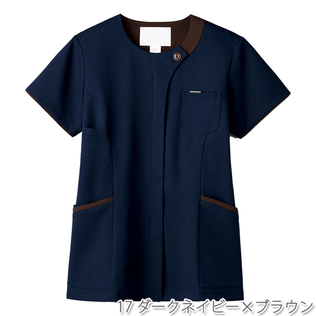 7069SC フォーク ナースウェア レディス ジップ スクラブ 女性用 医療
