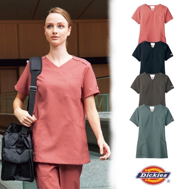 70sc フォーク 小松マテーレ ナースウェア スクラブ 女性用 半袖 透け防止 速乾 吸汗 超軽量 高級 ストレッチ Folk 医療用 看護師 医者 レディース レディス ジップスクラブ ジャケット 上衣 白衣 チャコールグレー ダークネイビー