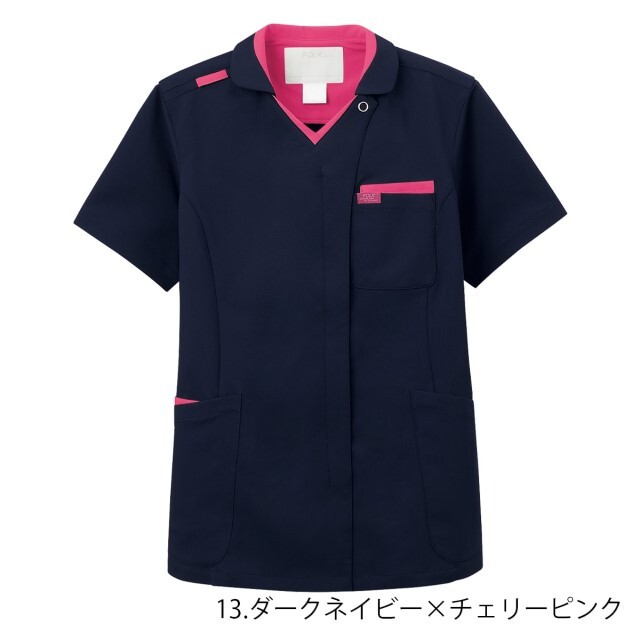 ジップスクラブ 男女兼用 メディカルウェア 7107SC フォーク スクラブ