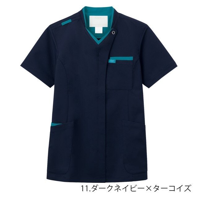 ジップスクラブ 男女兼用 メディカルウェア 7109SC フォーク スクラブ