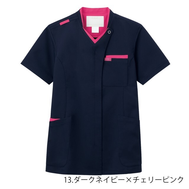 ジップスクラブ 男女兼用 メディカルウェア 7109SC フォーク スクラブ