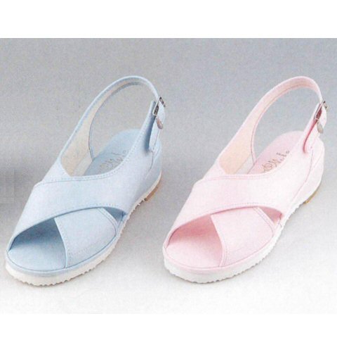 M9C マリアンヌ ナースサンダル クロスサンダル オープントゥ 女性用 MRSA抗菌加工 3E ヒール 4cm 合成レザー EVA ラバー フラット製法 滑りにくい MARIANNU 医療用 看護師 レディース レディス