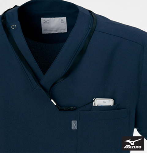 MZ-0021 チトセ ミズノ ナースウェア スクラブ 男女兼用 半袖 PHS