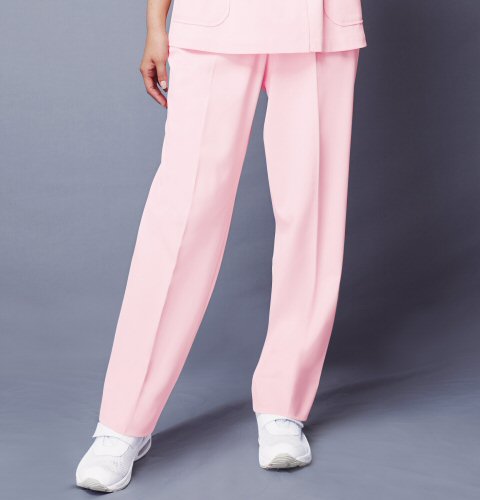 WH10142 自重堂 ホワイセル ナースウェア パンツ 女性用 ゆったり ツータック 抗菌防臭 帯電防止 工業洗濯可 透け防止 制菌加工 WHIseL JICHODO 医療用 看護師 レディース レディス 女子 スラックス ズボン ナースパンツ ホワイト 白 ピンク ブルー