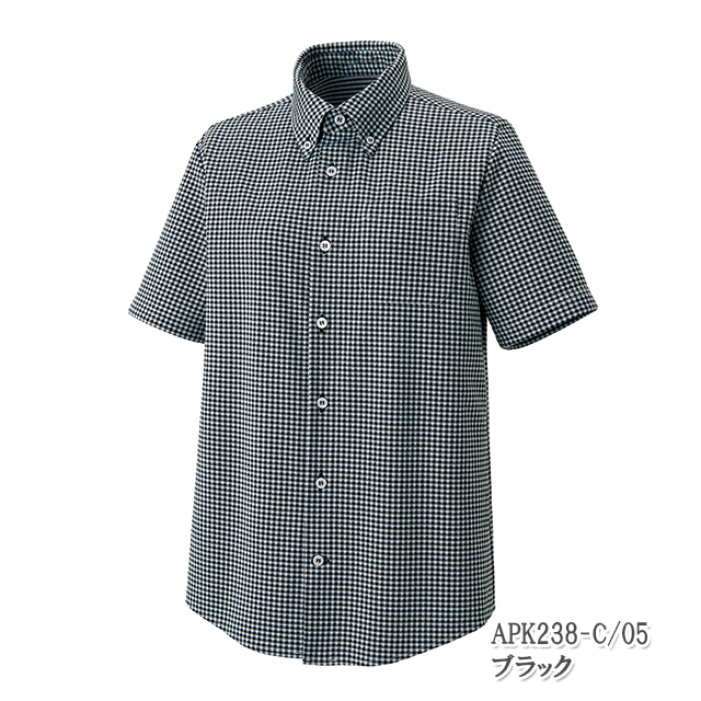 【msa393】替え袖 男女兼用ニットシャツ半袖[KAZEN製品] APK238 | 飲食店制服