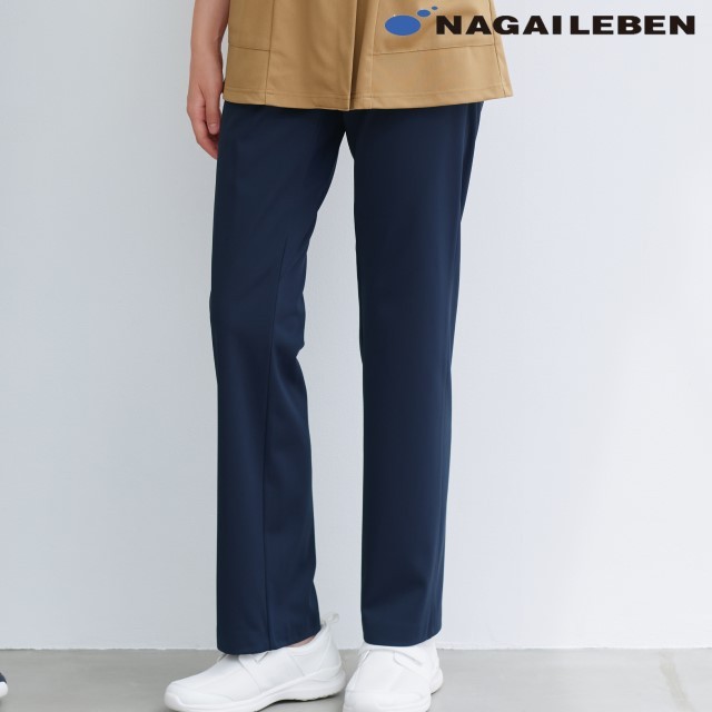 AY4223 ナガイレーベン ナースウェア パンツ 男女兼用 ストレート プロ