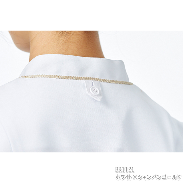 【専用出品】ゴールドBR1121 BR1121 オンワード ナースウェア ジャケット 女性用 半袖 白衣