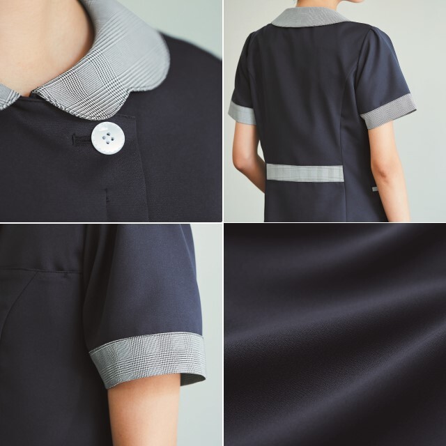 BR1144 オンワード ナースウェア ジャケット 女性用 半袖 制菌加工