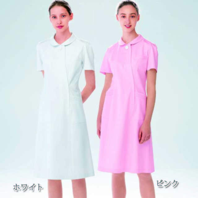 3016ew フォーク ナースウェア ワンピース 女性用 スクエアネック おしゃれ かわいい 涼しい 透け防止 防汚防塵 制電 吸汗 制菌 ストレッチ Folk 医療用 看護師 レディース レディス ナース服 白衣 大きいサイズ 白衣ネット本店