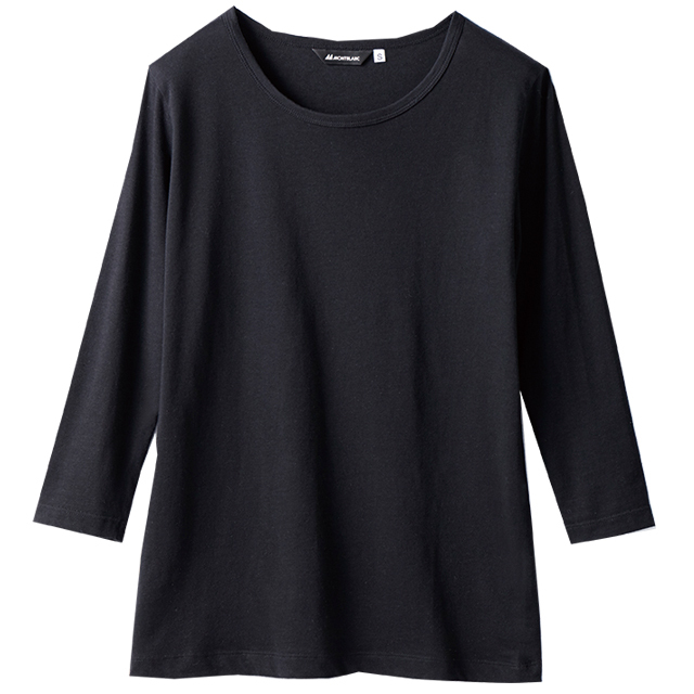 モンブラン 長袖カットソー CE423-1 モンブラン インナー Tシャツ 8分袖 男女兼用 綿混 MONTBLANC