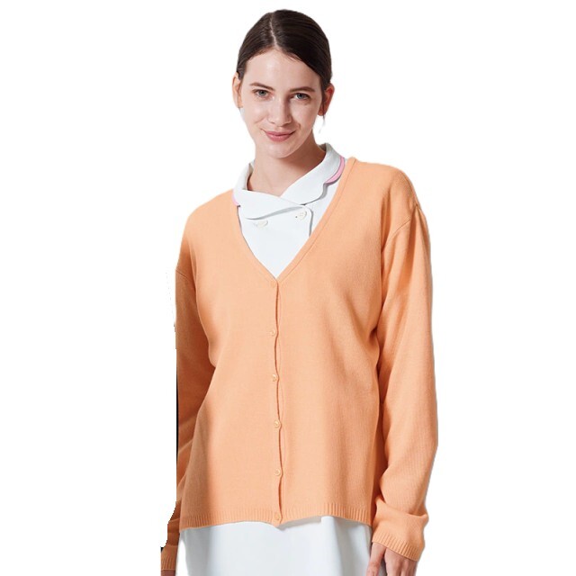 CH2100 ナガイレーベン ナースウェア カーディガン 女性用 長袖 毛玉ができにくい 抗ピル効果 ニット NAGAILEBEN 医療用 看護師  介護 病院 クリニック レディース レディス 上着 羽織 Vネック ブルー 白衣ネット本店 Men Clothes 女性 服 60 代 レディース トップス カーディ 白 トレーナー メンズ カーディ ナース ロング ロング