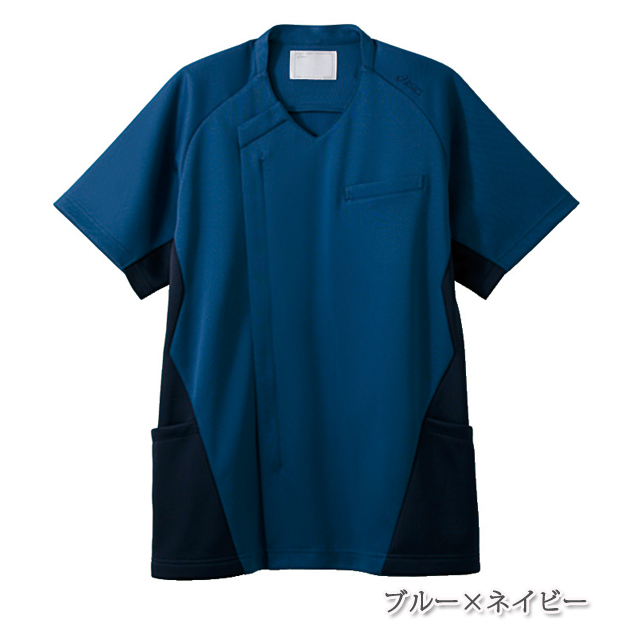 CHM859 住商モンブラン アシックス ナースウェア スクラブ 男性用 半袖