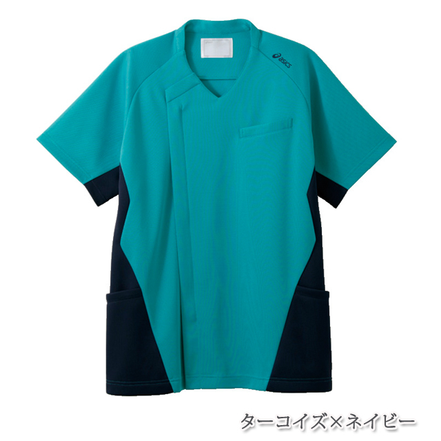CHM859 住商モンブラン アシックス ナースウェア スクラブ 男性用 半袖