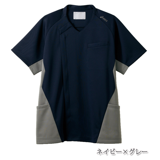 CHM859 住商モンブラン アシックス ナースウェア スクラブ 男性用 半袖