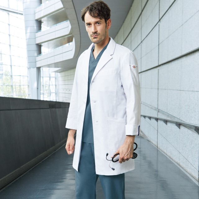 CK704 フォーク ディッキーズ スクラブ 男女兼用 防汚防塵 制電 抗菌