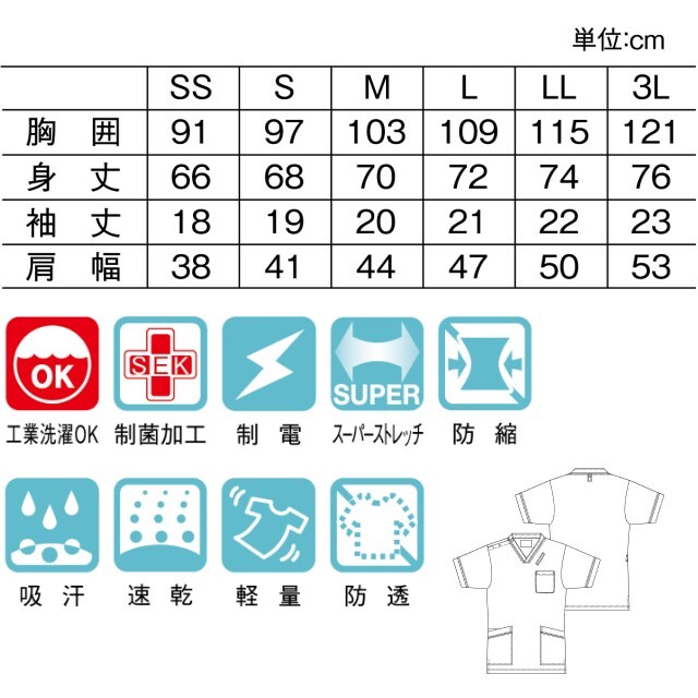 グラトラ様3着専用垢 CM300 トンボ キラク メディカルウェア スクラブ 男女兼用