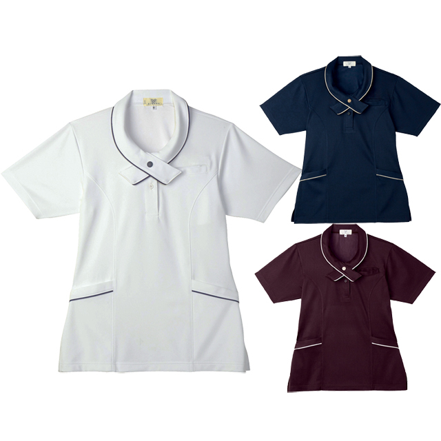CR168 トンボ キラク 介護ウェア レディス ニット シャツ 女性用