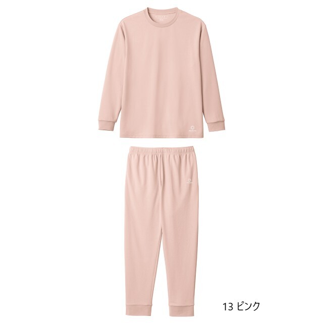 TENTAL　コーラル ピンク 長袖リカバリーウェアセット TENTIAL リカバリーウェア BAKUNE 長袖スウェット上下セット コーラル
