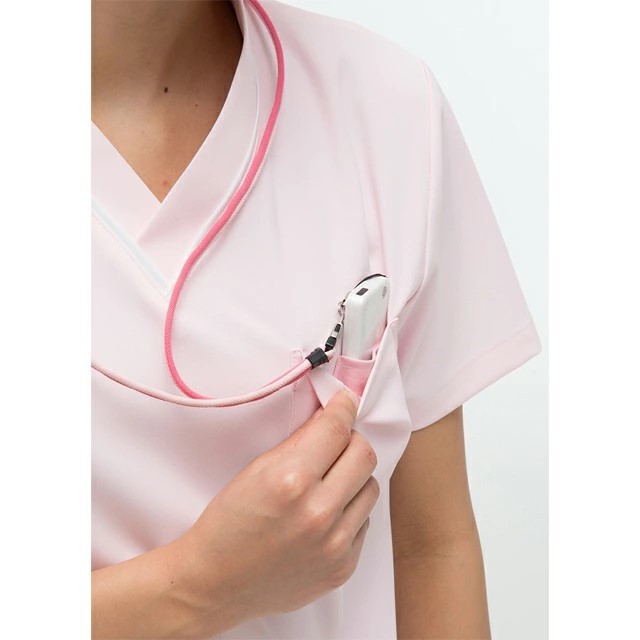 FT4497 ナガイレーベン ナースウェア スクラブ 男女兼用 半袖 パステル