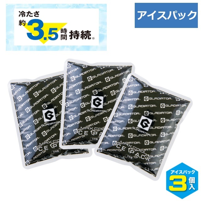 熱中症対策 アイスパック 3個セット  保冷剤 アイスベスト用 GI-404 コーコス 冷却 脇 背中 熱中症予防 熱中症対策グッズ 作業服 訪問介護 訪問看護 入浴介助 ユニフォーム