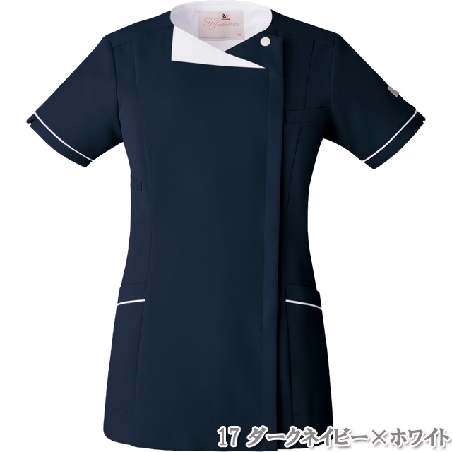 HI706 ワコール ナースウェア レディス ジップ スクラブ 女性用 医療用