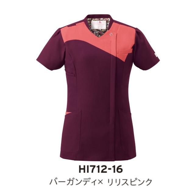 ワコール レディス ジップ スクラブ 女性用 HI712 フォーク 吸汗 速乾