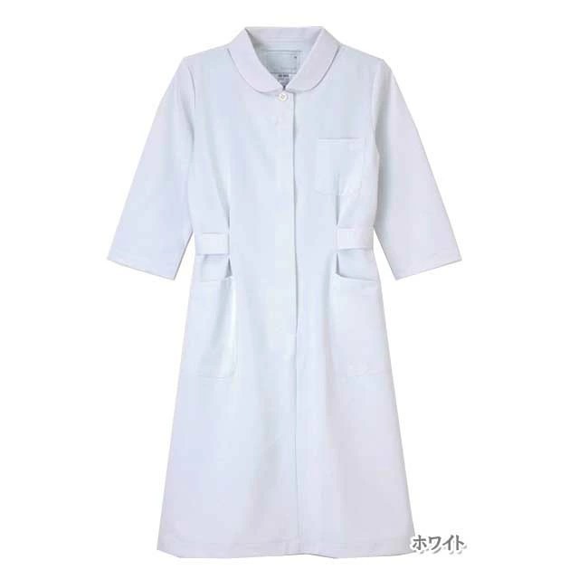 HO1916 ナガイレーベン ナースウェア ワンピース 女性用 7分袖 襟付き 