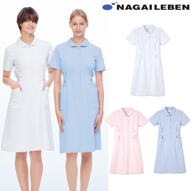 3019sc フォーク ナースウェア ワンピース 女性用 おしゃれ 可愛い かっこいい 透け防止 防汚 防塵 制電 吸汗 涼しい ポケット付き Folk 医療用 看護師 クリニック デンタルクリニック 審美歯科 エステ 白衣ネット本店