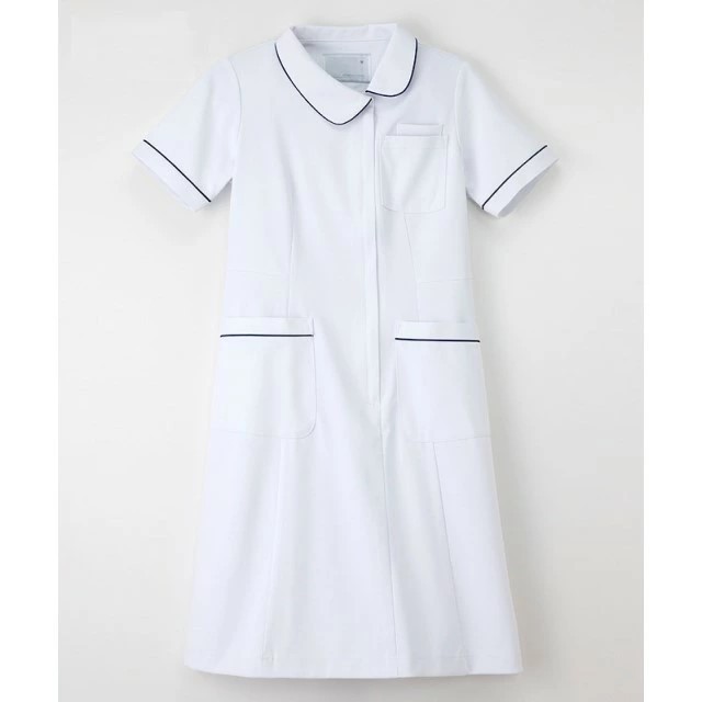 HOS4907 ナガイレーベン ナースウェアワンピース 女性用 半袖 襟