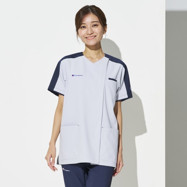 Champion チャンピオン 白衣 ファスナー スクラブ メディカル