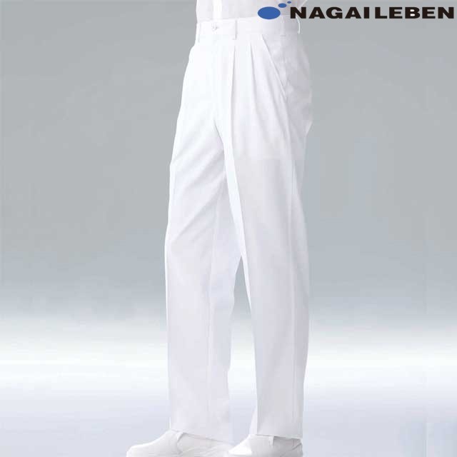 KES5163 ナガイレーベン ナースウェア パンツ 男性用 ゆったり