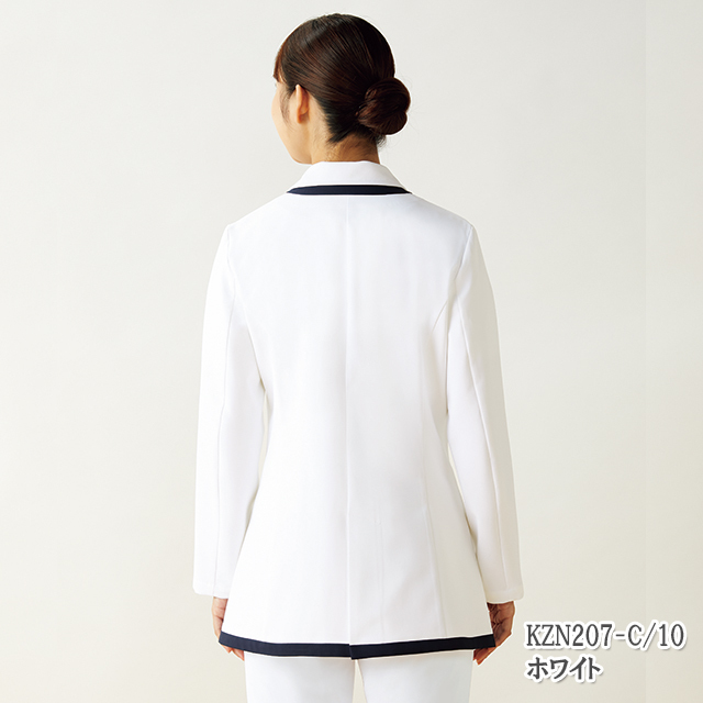 KZN207 カゼン ナースウェア 白衣の上に着る ジャケット 女性用