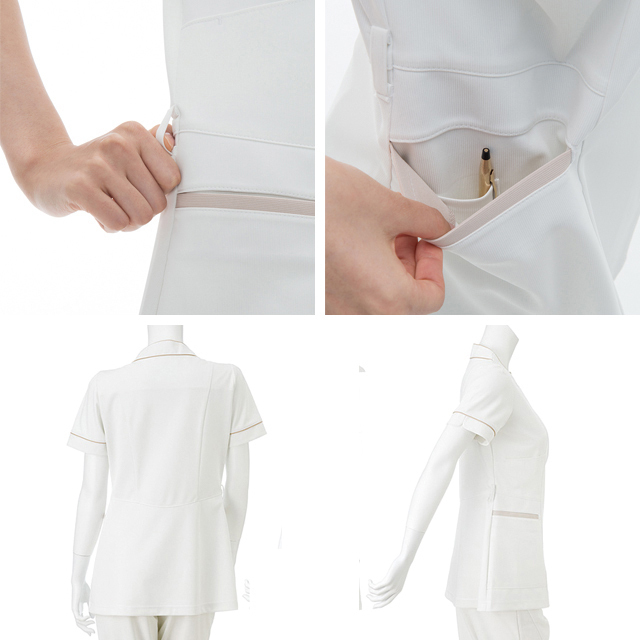 LH6272 ナガイレーベン ナースウェア ジャケット 女性用 半袖 PHS