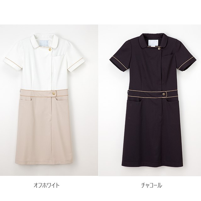 LH6277 ナガイレーベン 白衣 ナースウェア ワンピース 女性用 半袖 PHSポケット 制菌加工 制電 吸水 防汚 透け防止 楽天市場】LH6277 ナガイレーベン ナースウェア ワンピース 女性