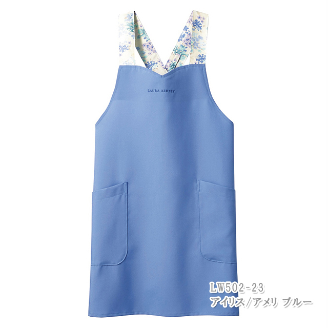 LW502 ローラ アシュレイ 住商モンブラン ナースウェア エプロン 女性