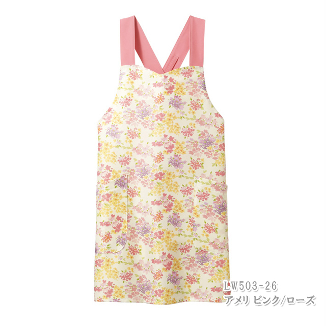 LW503 ローラ アシュレイ 住商モンブラン ナースウェア エプロン 女性